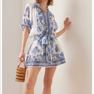 Juliet Dunn - Floral Cotton Mini Dress - For Sale next week, at dry clean
